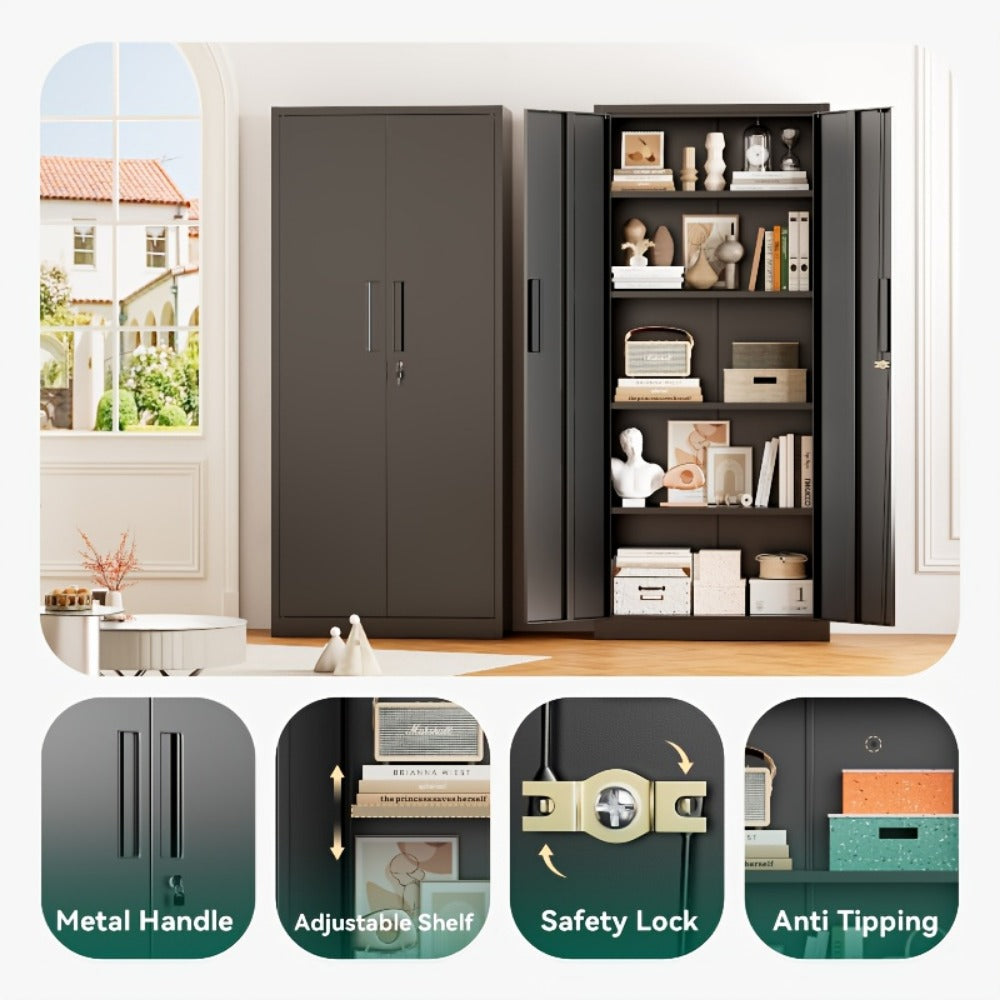 Metal Filing Cabinet with Multiple Color Options for Home Office detail image