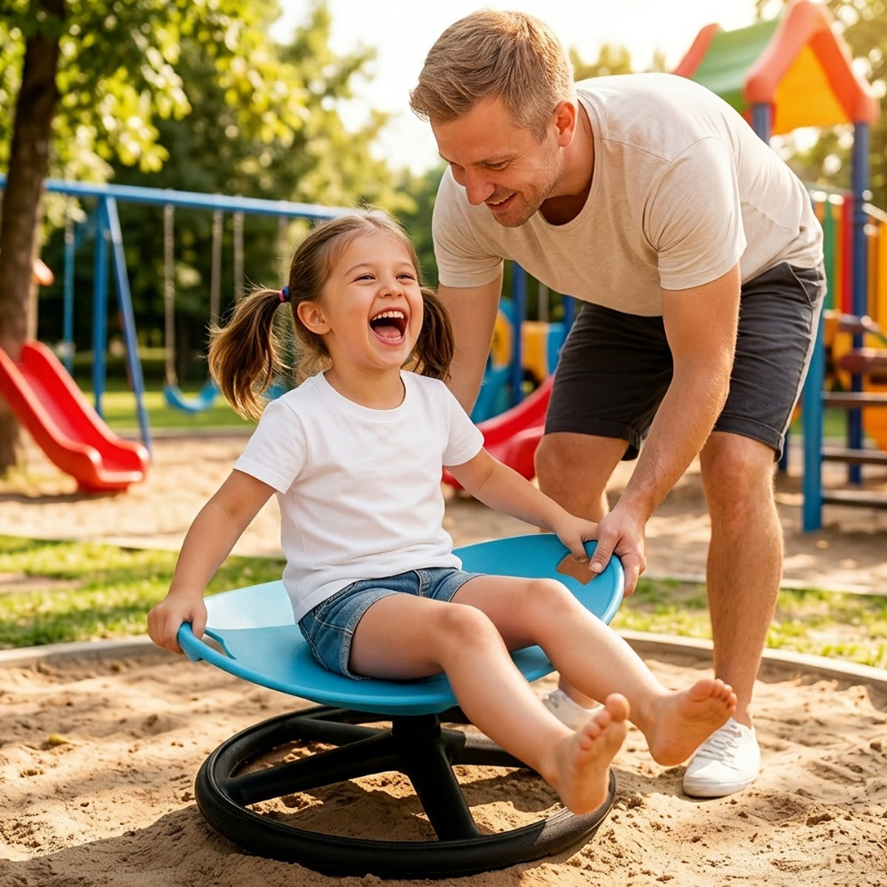 Metal Kids Sensory Swivel Chair with Non-Slip Base and 360° Swivel for Kids' Room detail image - detail view 11
