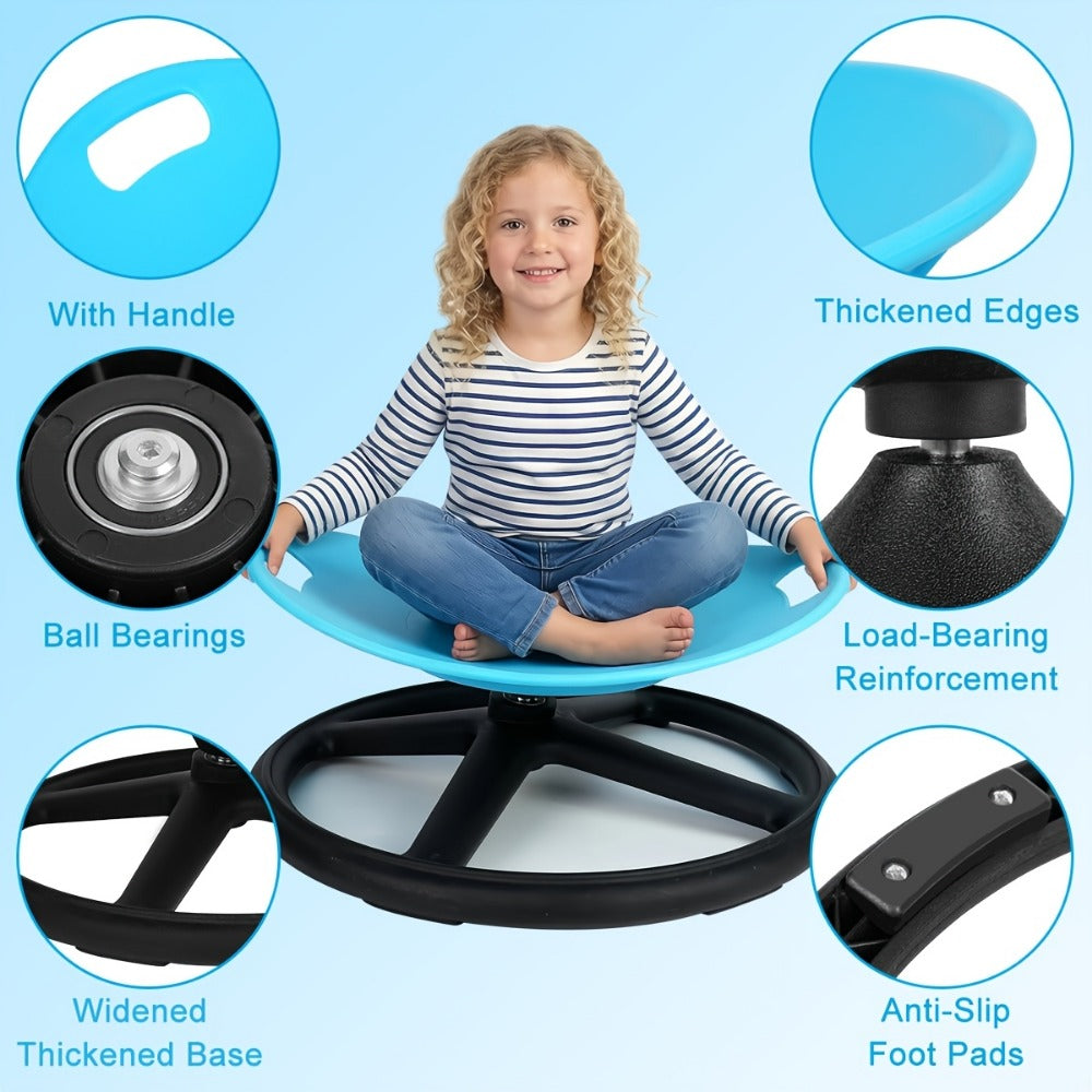 Metal Kids Sensory Swivel Chair with Non-Slip Base and 360° Swivel for Kids' Room detail image