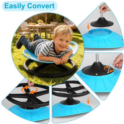 Metal Kids Sensory Swivel Chair with Non-Slip Base and 360° Swivel for Kids' Room detail image - detail view 5