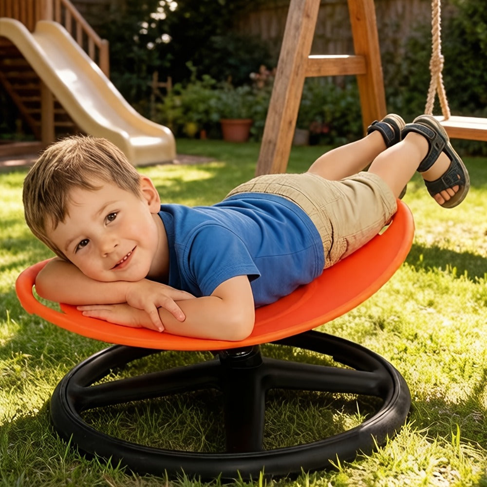 Metal Kids Sensory Swivel Chair with Non-Slip Base and 360° Swivel for Kids' Room detail image - detail view 6