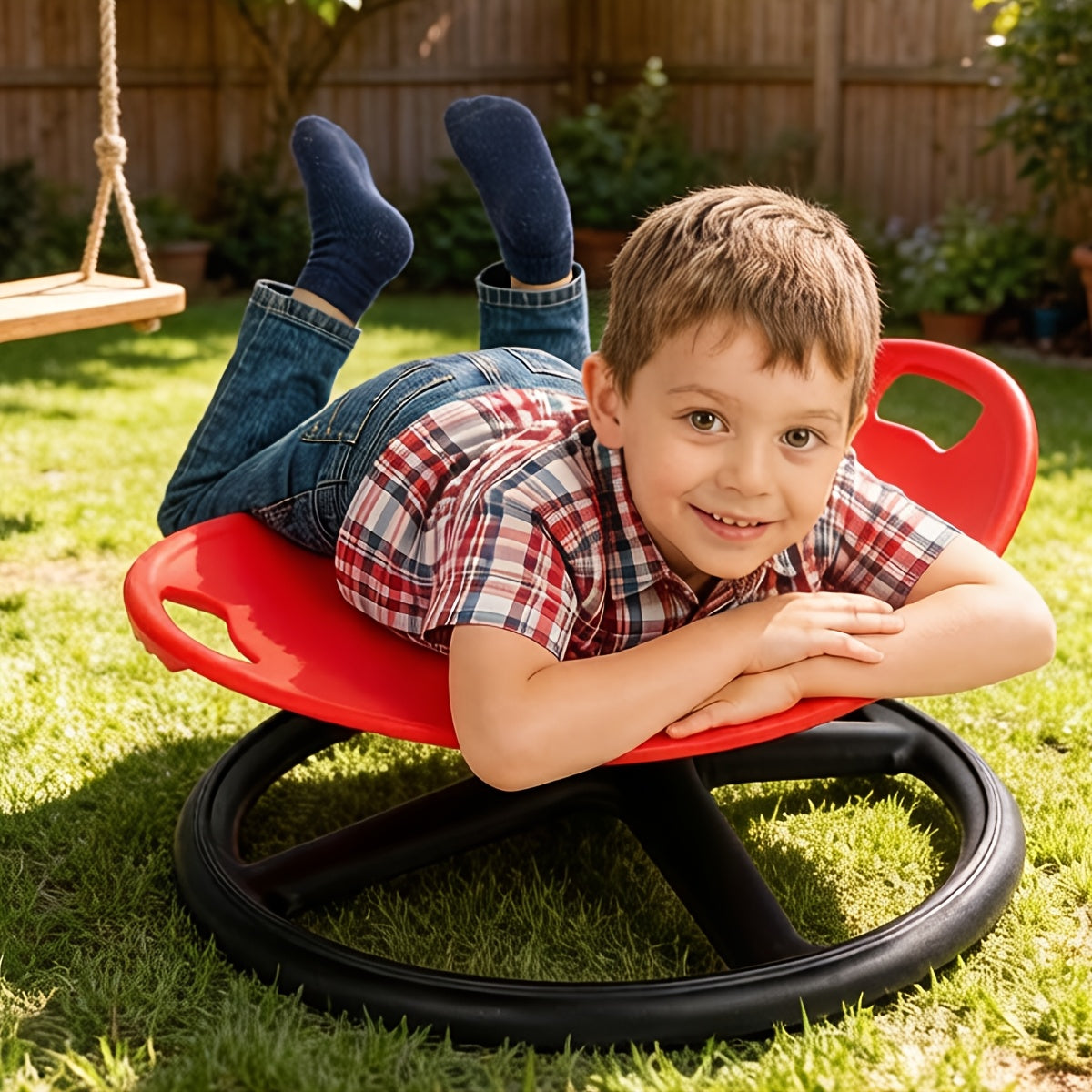 Sensory Chair shown in the Red option