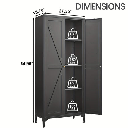 Storage Cabinet shown in the Black option