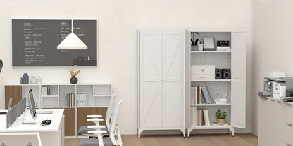 Metal Kitchen Pantry Cabinet with Adjustable Shelves for Organized Everyday Storage detail image - detail view 19