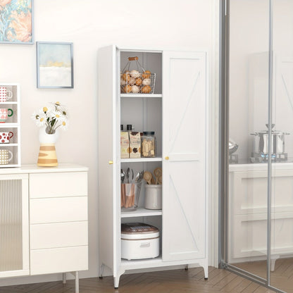 Storage Cabinet, Metal Kitchen Pantry Cabinet with Doors & Adjustable Shelves - Large shown in the main product view