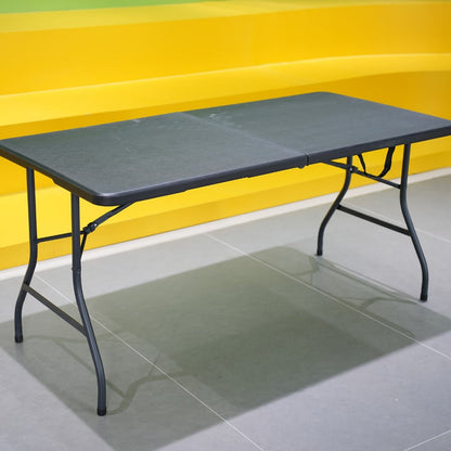 Metal Plastic Folding Table, Portable Fold-Up Table for Patio detail image - detail view 15