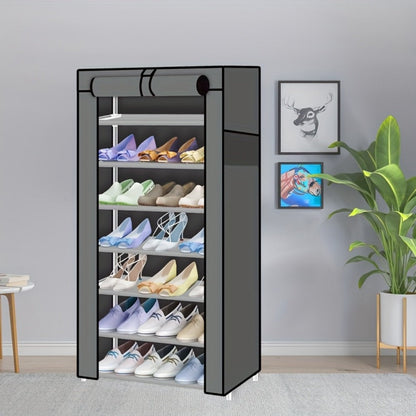 Metal Shoe Rack with Tool-Free Assembly, Closet Shoe Shelf for Entryway detail image - detail view 10