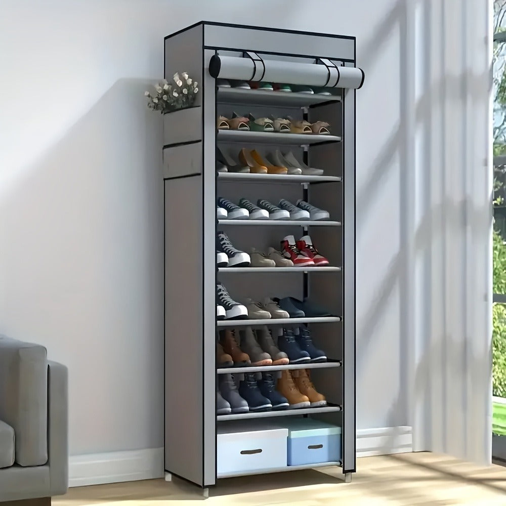 Metal Shoe Rack with Tool-Free Assembly, Closet Shoe Shelf for Entryway detail image - detail view 4
