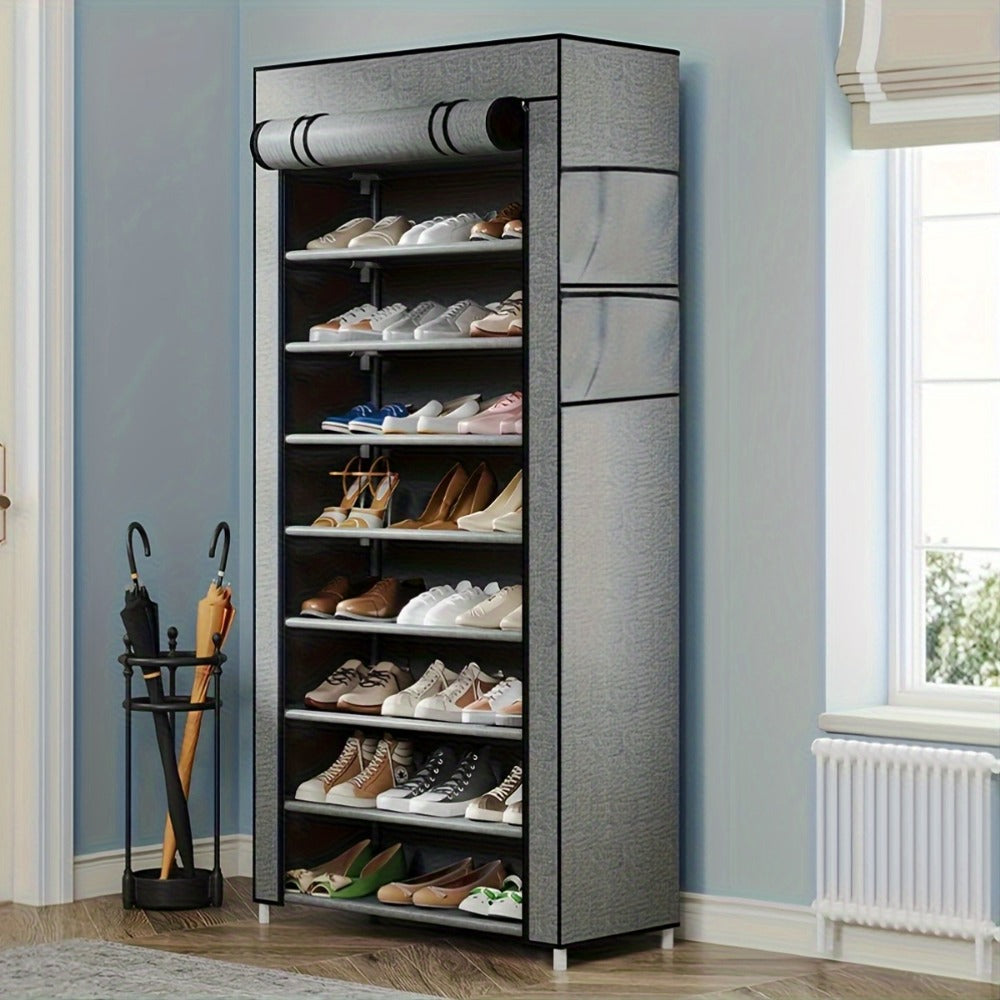 Metal Shoe Rack with Tool-Free Assembly, Closet Shoe Shelf for Entryway detail image - detail view 7