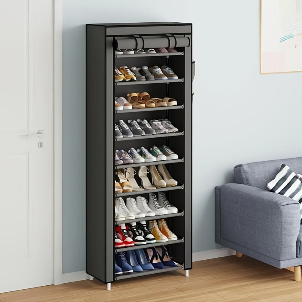 Metal Shoe Rack with Tool-Free Assembly, Closet Shoe Shelf for Entryway detail image - detail view 8