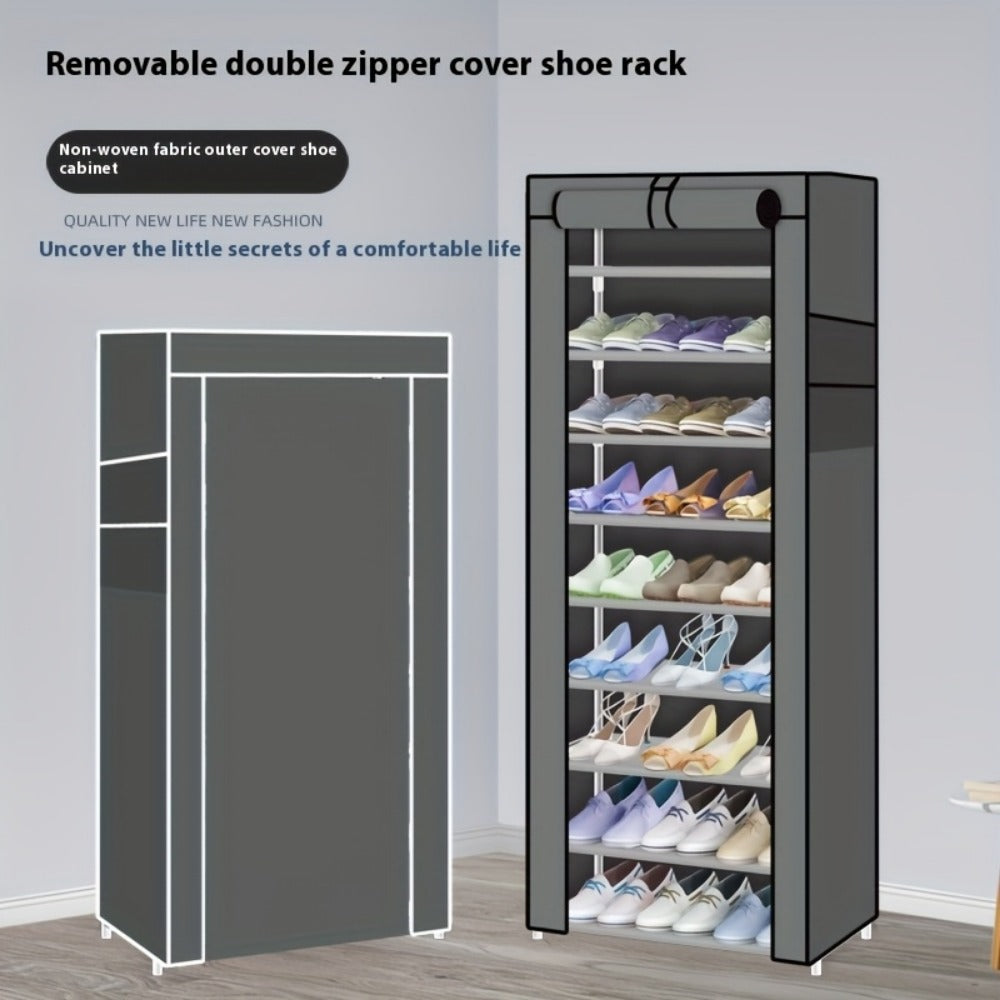 Metal Shoe Rack with Tool-Free Assembly, Closet Shoe Shelf for Entryway detail image - detail view 9