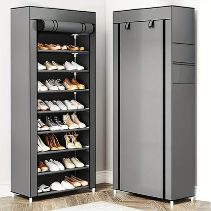 Shoe Rack, Large Organizer 27-35 Pairs Multi-Layer Storage with Non-Woven Cover & Metal shown in the main product view
