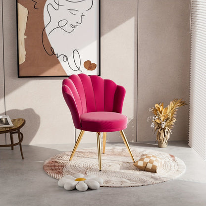 Metal Velvet Dining Chair with Multiple Color Options for Kitchen detail image - detail view 8