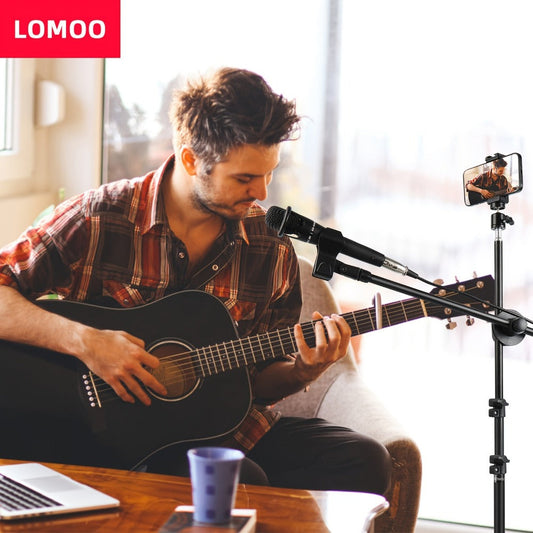 Adjustable Microphone Boom Stand shown in the main product view