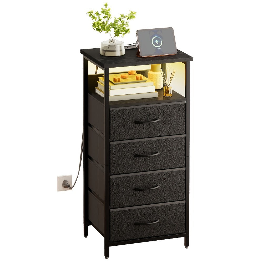 Multi-Drawer Nightstand with Charging Station for Practical Everyday Home Use detail image - detail view 20
