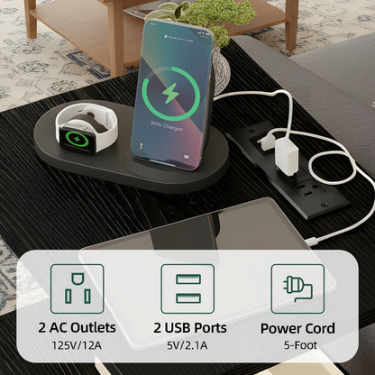 Multi-Drawer Nightstand with Charging Station for Practical Everyday Home Use detail image - detail view 9