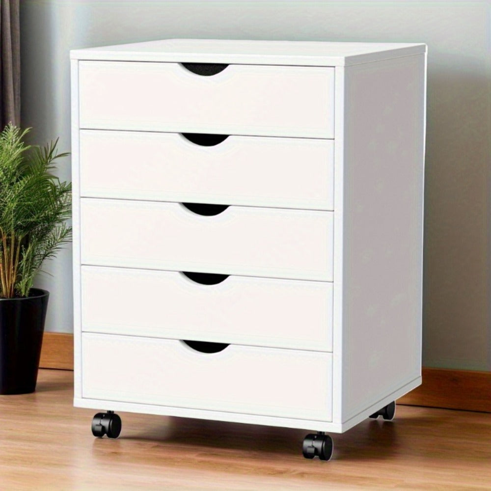 Multi-Drawer Rolling Bathroom Storage Cabinet, Freestanding Storage Cupboard detail image - detail view 10