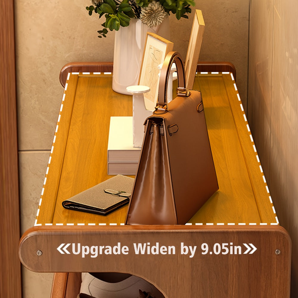 Multi-Layer Wood Shoe Rack with Tool-Free Assembly, Freestanding Shoe Storage Rack detail image - detail view 10