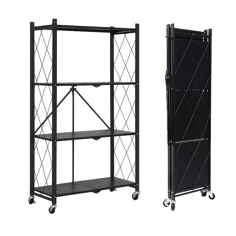 Storage Shelf shown in the Black - 4Layers option