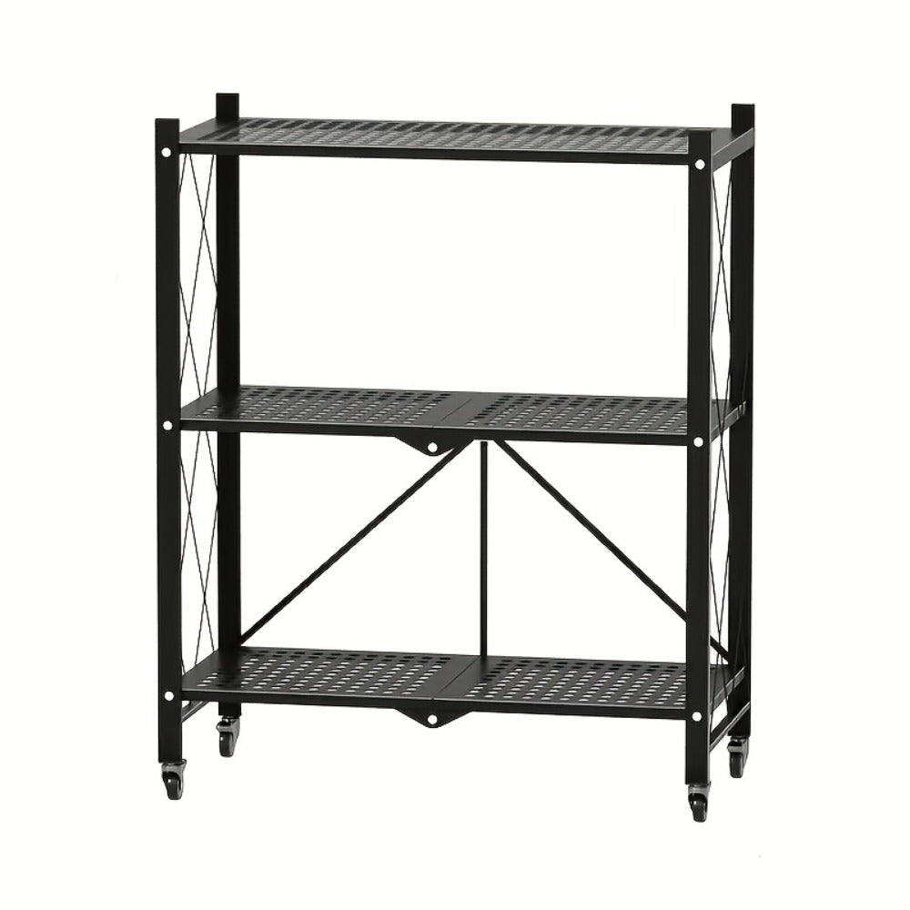 Multi-Tier Foldable Storage Shelf for Living Room and Home Office detail image - detail view 3