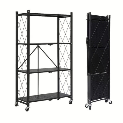 Multi-Tier Foldable Storage Shelf for Living Room and Home Office detail image - detail view 5