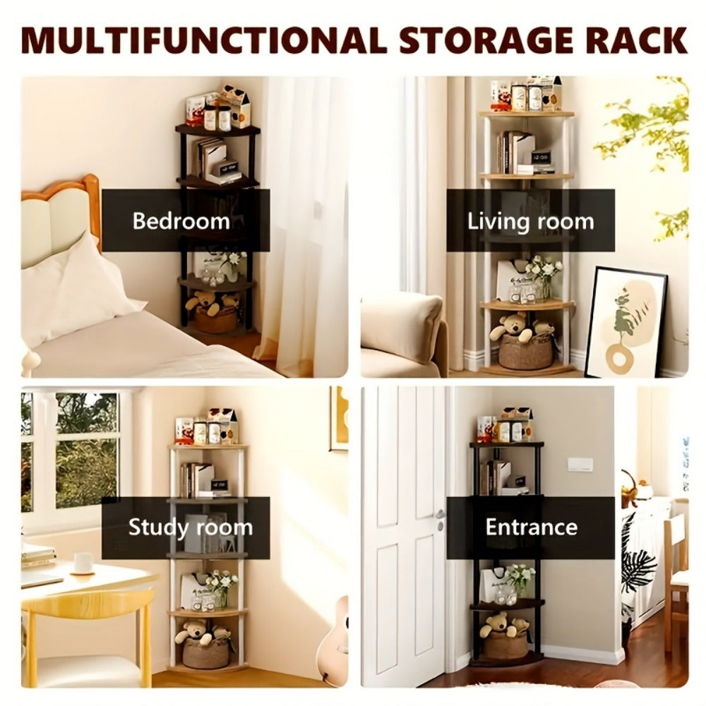 Multi-Tier Freestanding Bookshelf, Home Library Organizer for Organized Everyday Storage detail image - detail view 17