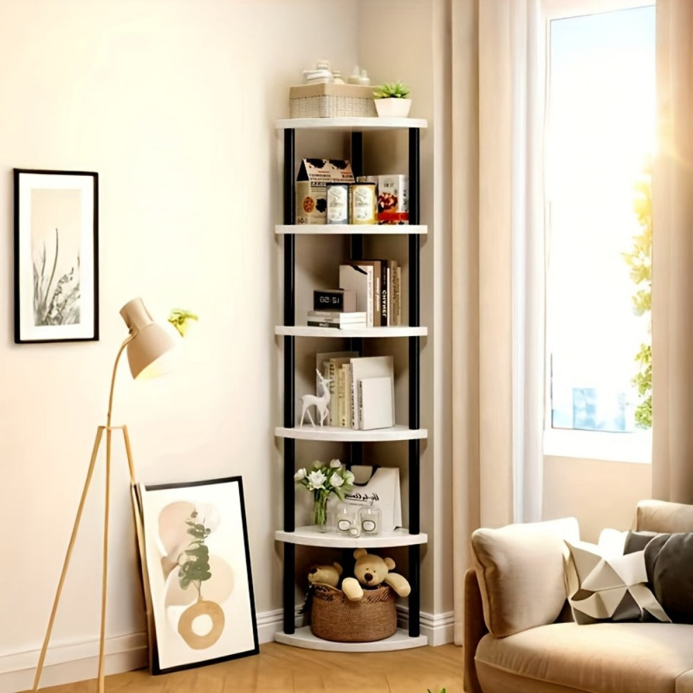 Multi-Tier Freestanding Bookshelf, Home Library Organizer for Organized Everyday Storage detail image