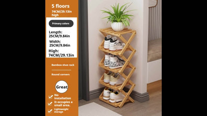 Multi-Tier Space-Saving Shoe Rack with Tool-Free Assembly for Organized Everyday Storage detail image - detail view 12