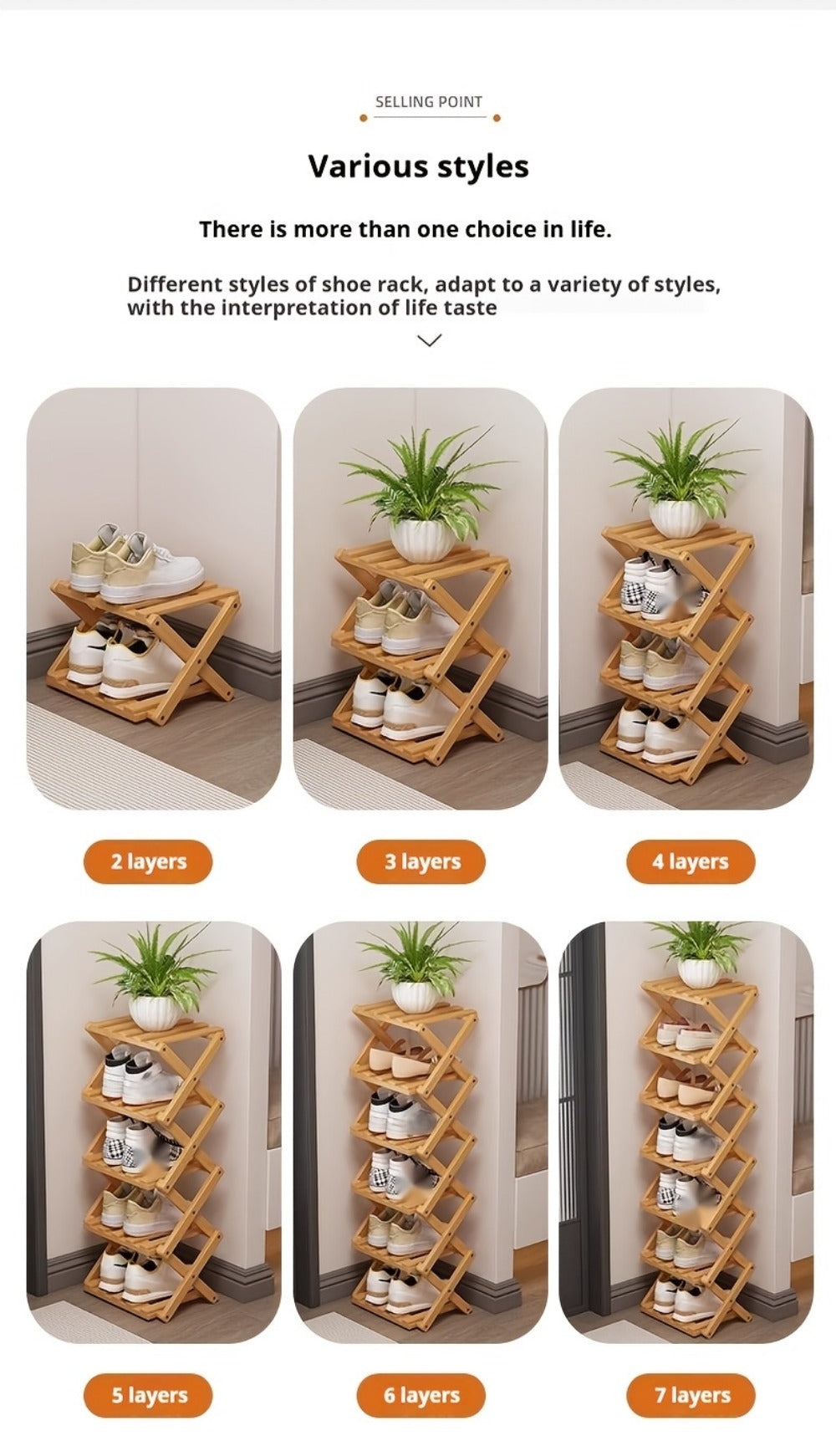Multi-Tier Space-Saving Shoe Rack with Tool-Free Assembly for Organized Everyday Storage detail image - detail view 14