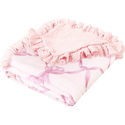Muslin Baby Blanket - Flounce Cotton Receiving Cover variant image