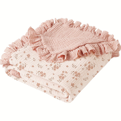 Flounce Muslin Baby Blankets Cotton Blanket for Infants Toddlers Ultra Soft - product view 2