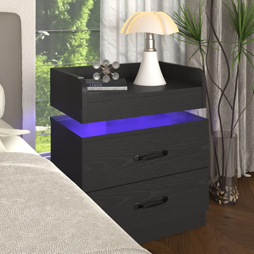 Narrow Nightstand with Charging Station and Side Table for Bedroom detail image - detail view 13