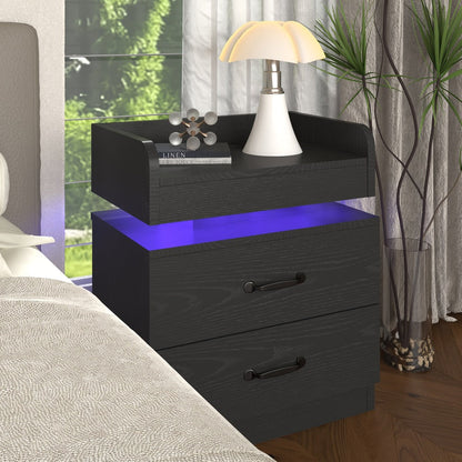 Narrow Nightstand with Charging Station and Side Table for Bedroom detail image - detail view 13