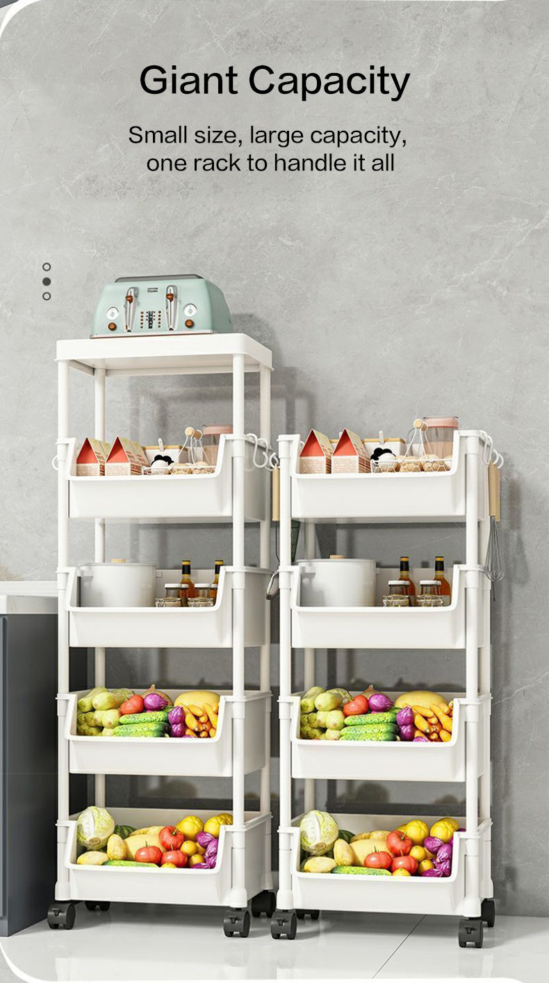 Narrow Rolling Carts And Storage Organizers with Locking Wheels and Secure Lid detail image - detail view 10