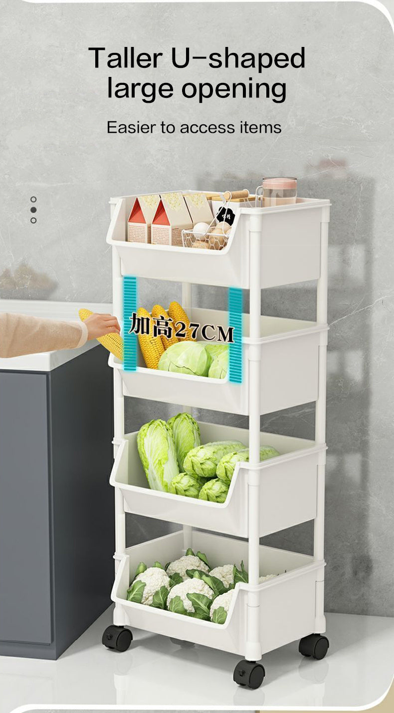 Narrow Rolling Carts And Storage Organizers with Locking Wheels and Secure Lid detail image - detail view 11