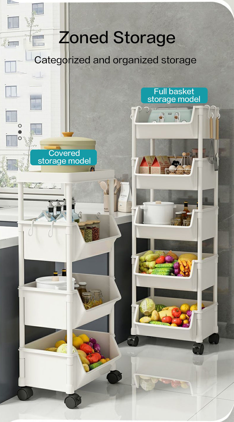 Narrow Rolling Carts And Storage Organizers with Locking Wheels and Secure Lid detail image - detail view 13