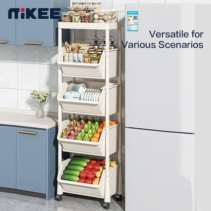 Narrow Rolling Carts And Storage Organizers with Locking Wheels and Secure Lid detail image - detail view 19