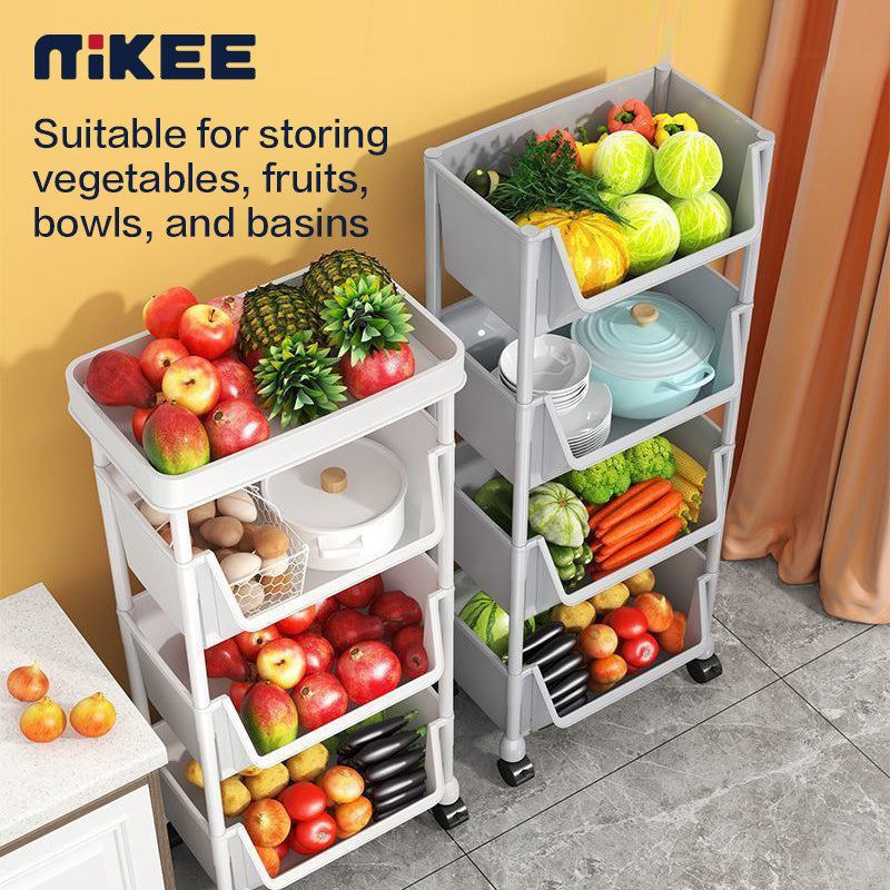 Narrow Rolling Carts And Storage Organizers with Locking Wheels and Secure Lid detail image - detail view 21