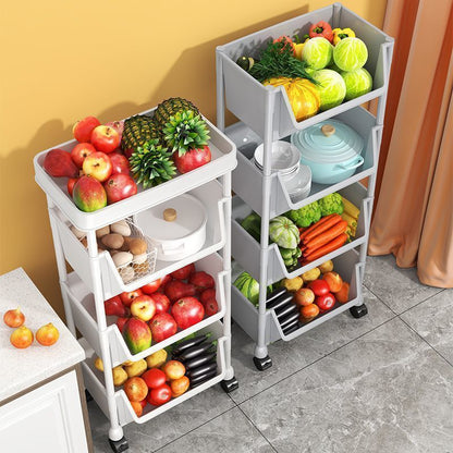 Narrow Rolling Carts And Storage Organizers with Locking Wheels and Secure Lid detail image - detail view 23