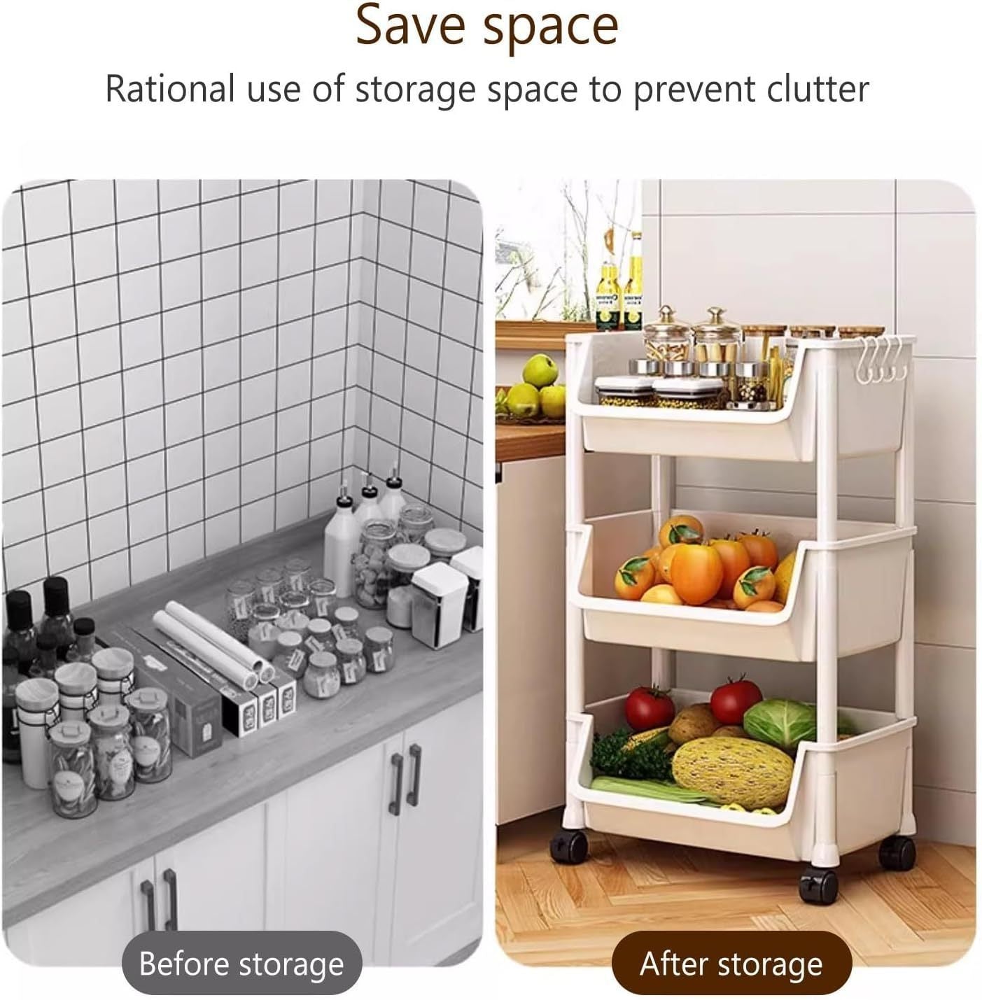Narrow Rolling Carts And Storage Organizers with Locking Wheels and Secure Lid detail image - detail view 25