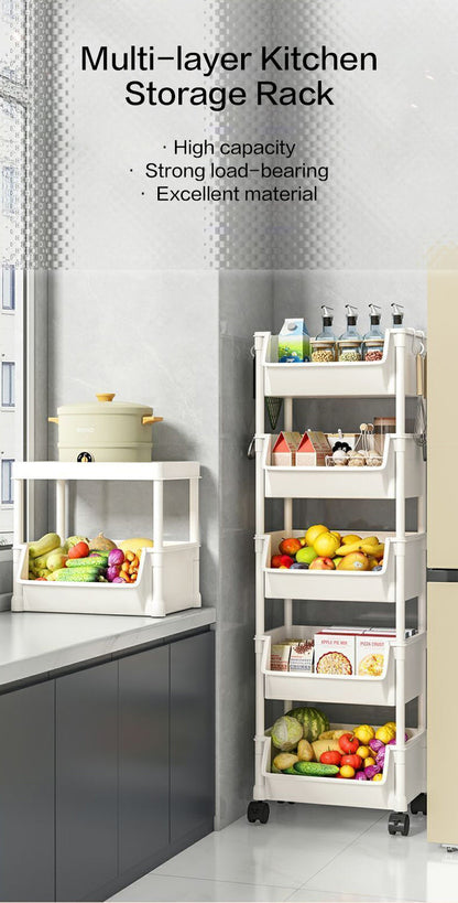 Narrow Rolling Carts And Storage Organizers with Locking Wheels and Secure Lid detail image - detail view 8
