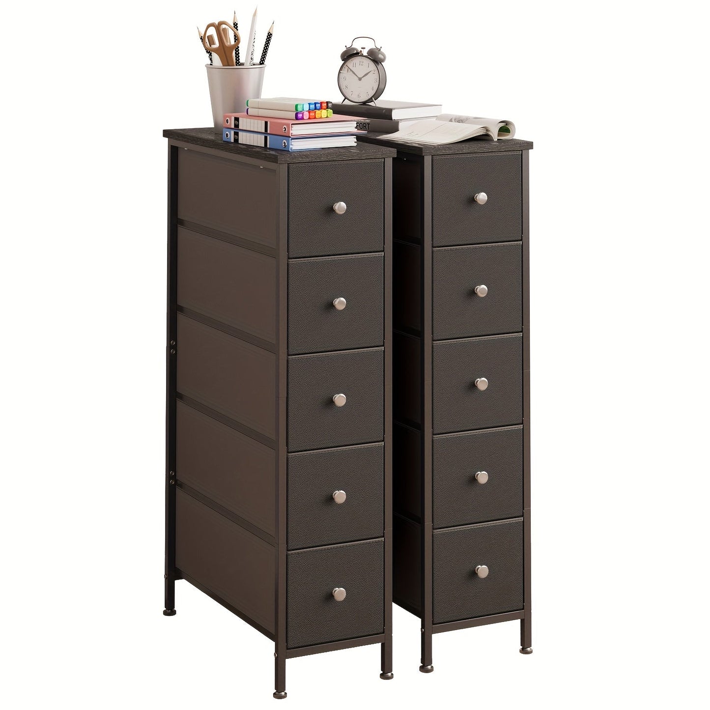 Dresser shown in the Black-5 Drawers-2pcs option