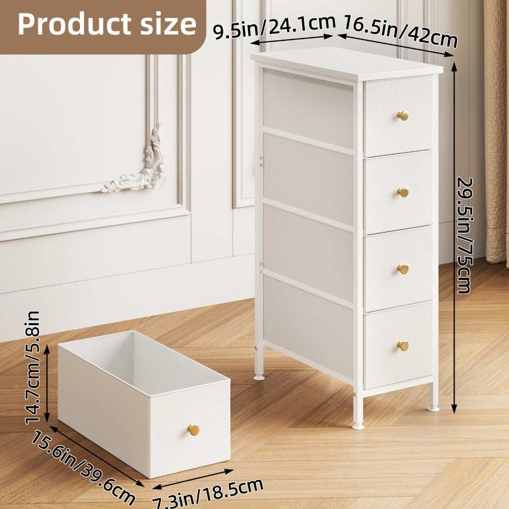 Narrow Slim Dresser, Clothing Storage Organizer for Organized Everyday Storage detail image - detail view 4