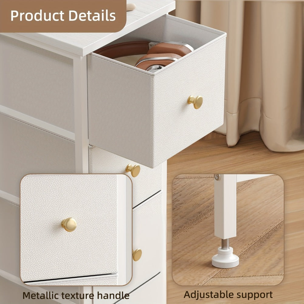 Narrow Slim Dresser, Clothing Storage Organizer for Organized Everyday Storage detail image - detail view 9