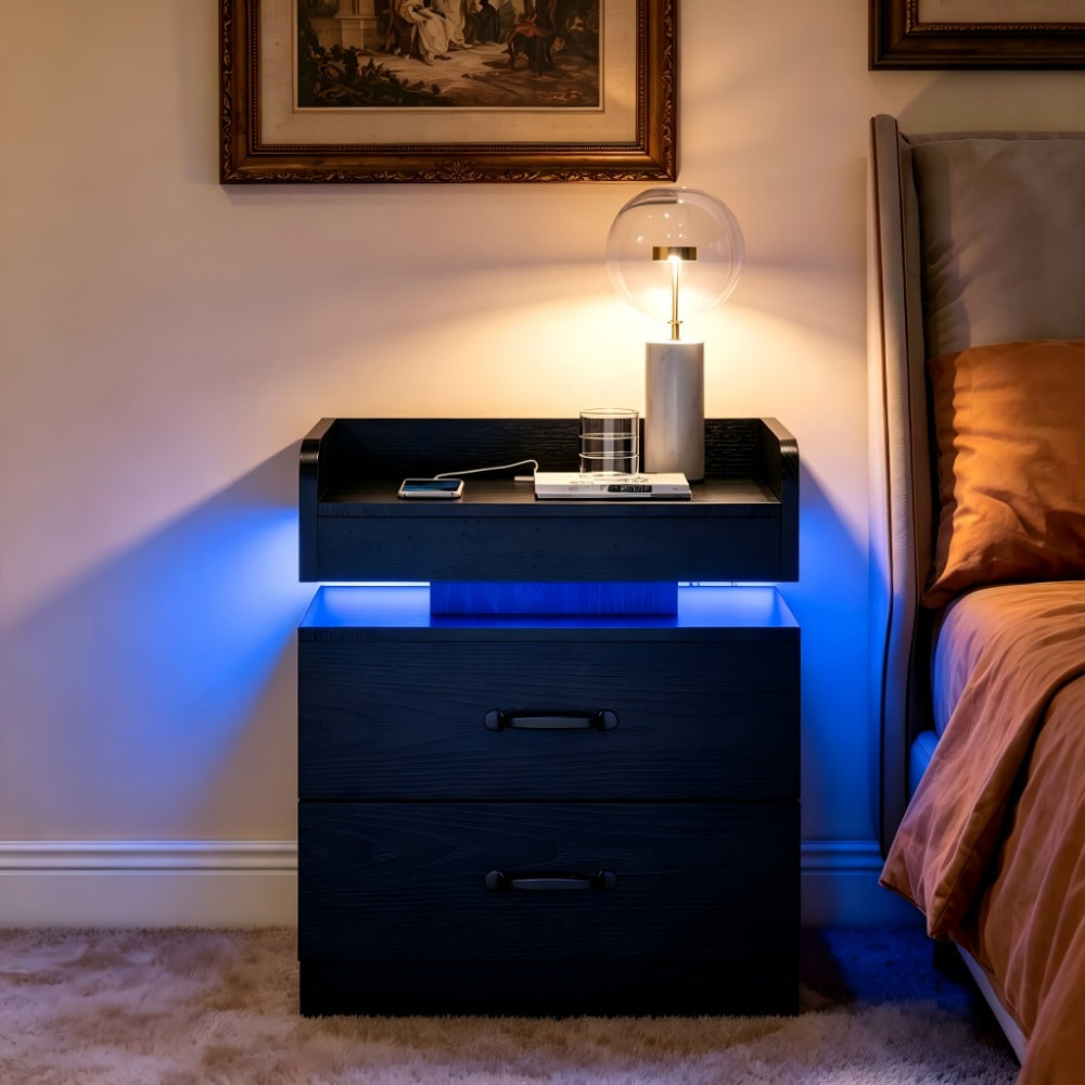 Nightstand, Bedroom Side Table for Practical Everyday Home Use detail image - detail view 10