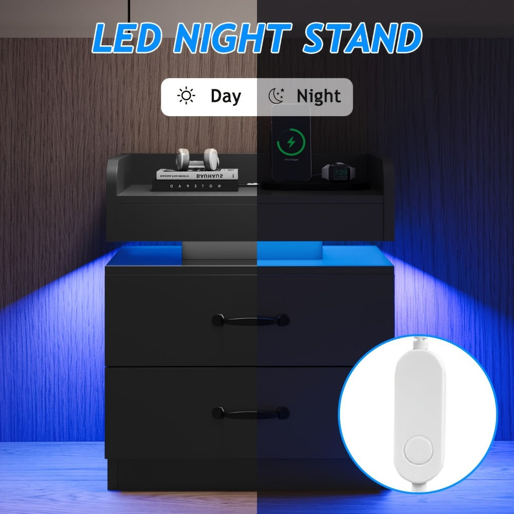 Nightstand, Bedroom Side Table for Practical Everyday Home Use detail image - detail view 11