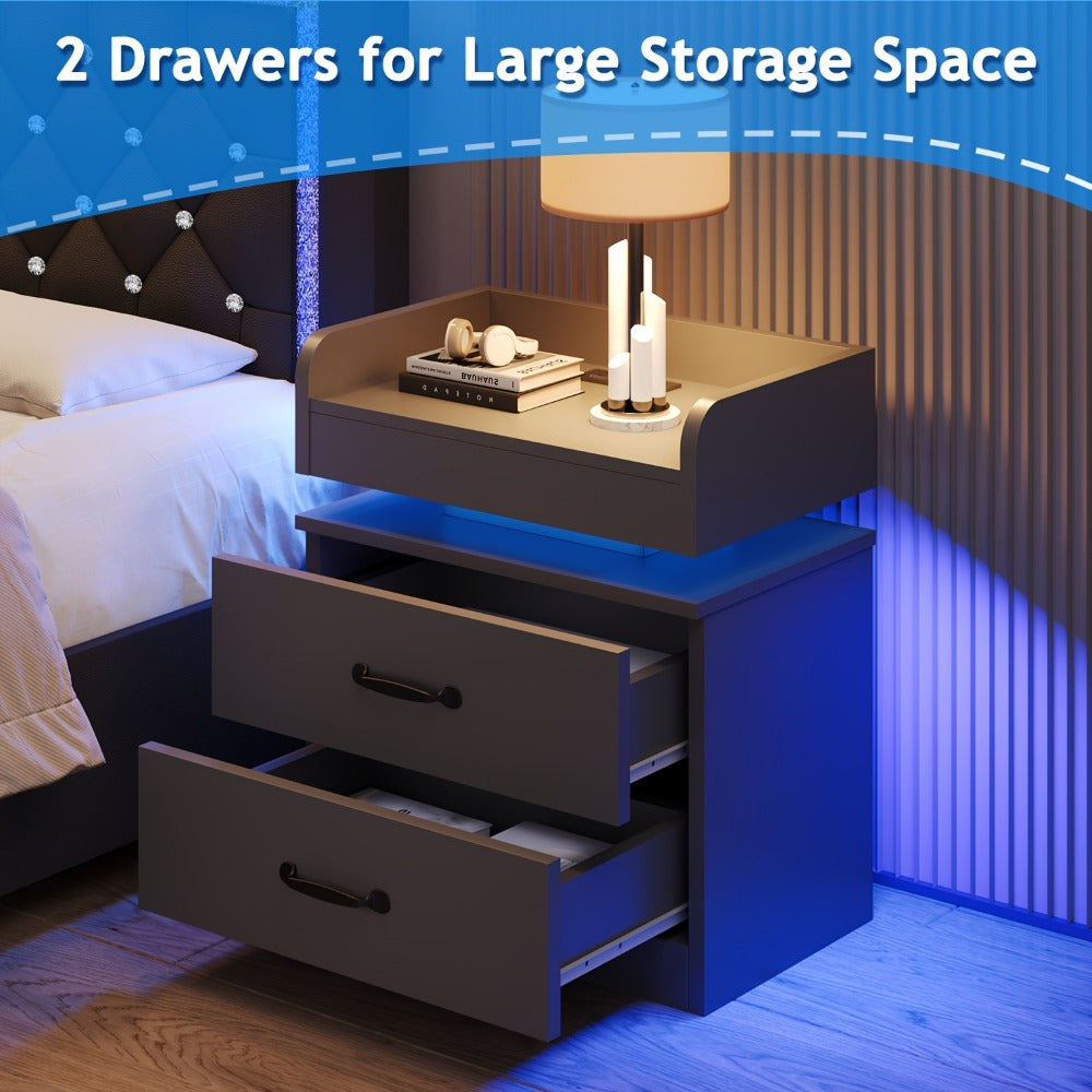 Nightstand, Bedroom Side Table for Practical Everyday Home Use detail image - detail view 12