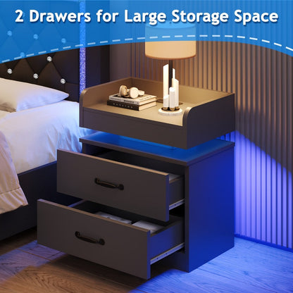 Nightstand, Bedroom Side Table for Practical Everyday Home Use detail image - detail view 12