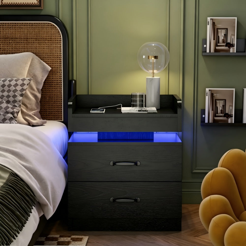 Nightstand, Bedroom Side Table for Practical Everyday Home Use detail image - detail view 4