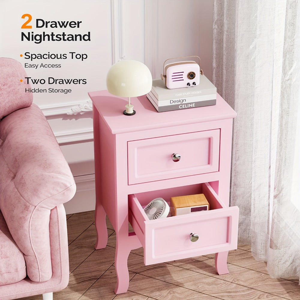 Nightstand, Bedside Table for Practical Everyday Home Use in Bedroom detail image - detail view 10